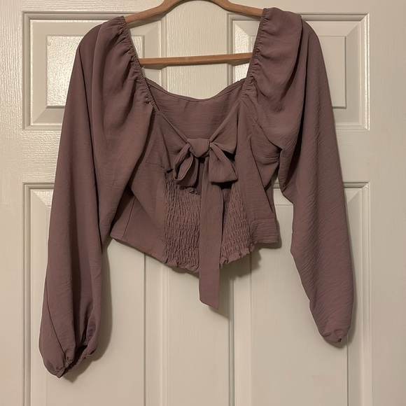 Purple long sleeve top - Picture 4 of 4